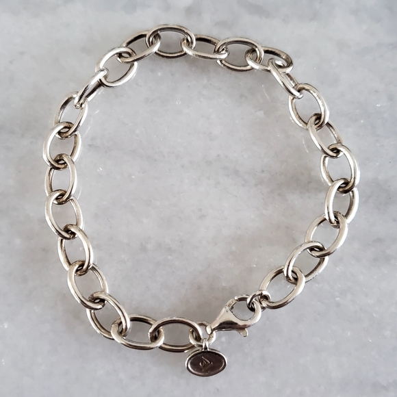 Silpada 925 Sterling Silver Oval Link Chain Bracelet - Picture 2 of 7